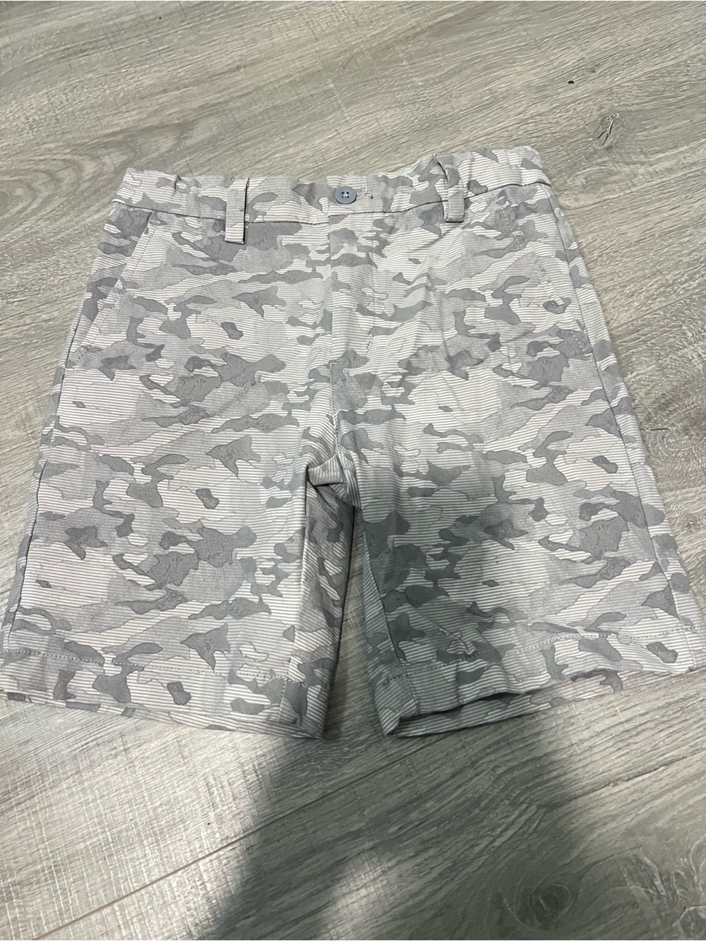 EUC Boys Gray Camo Stretch Performance Shorts